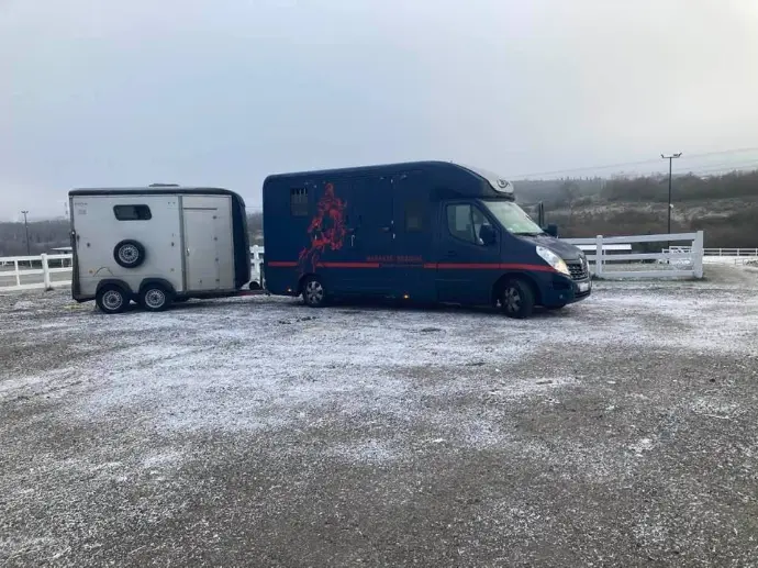 camionnette de chevaux